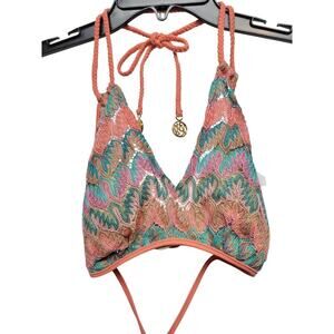 FUEGO DIVINO Triangle Bikini Swim Top Small